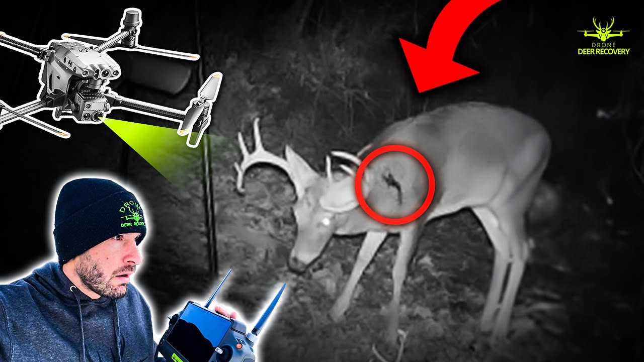 Buck Shot in Neck Found using Thermal Drone