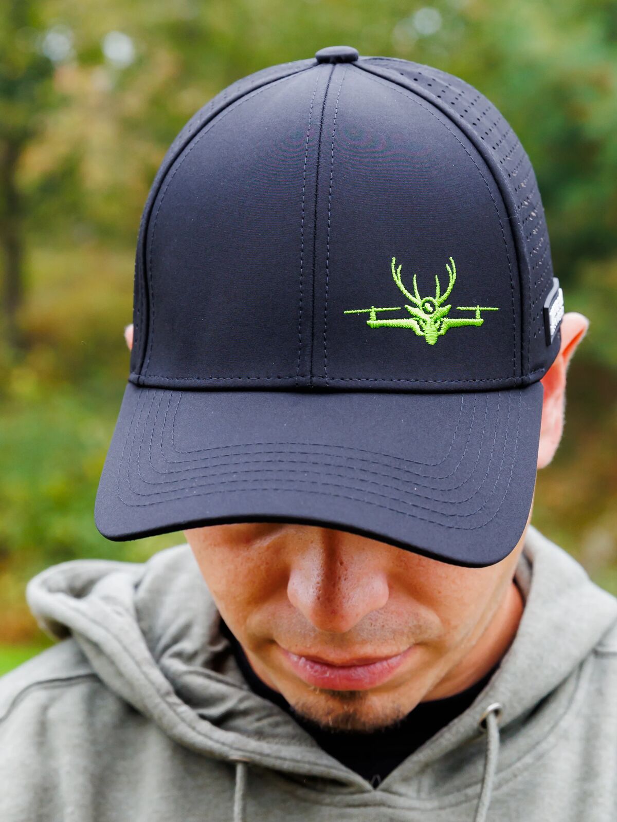 Drone Deer Hydro Ball Cap Black